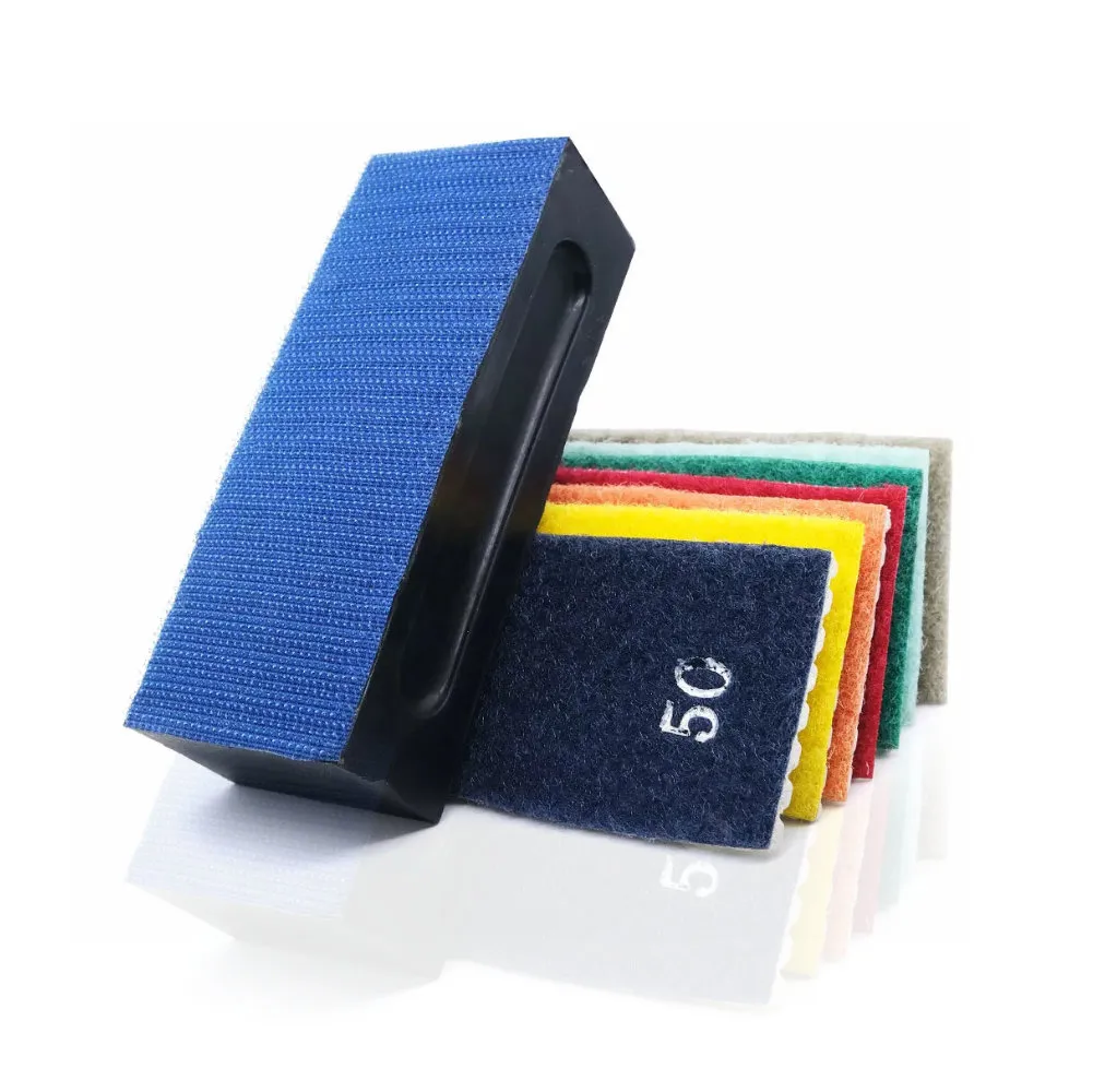 Diamond hand sanding pads
