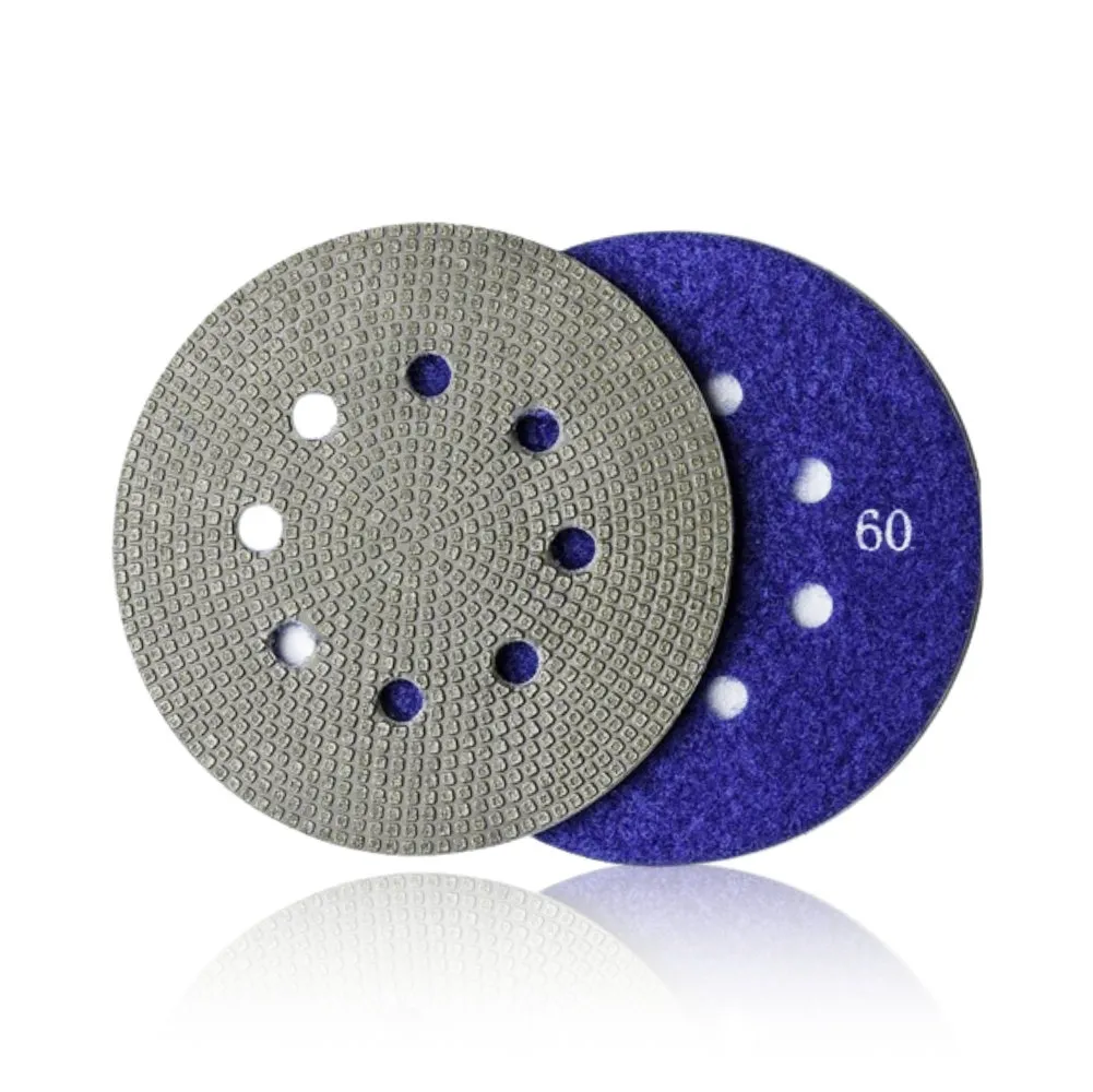5 inches 8-Holes diamond sanding pads for pottery